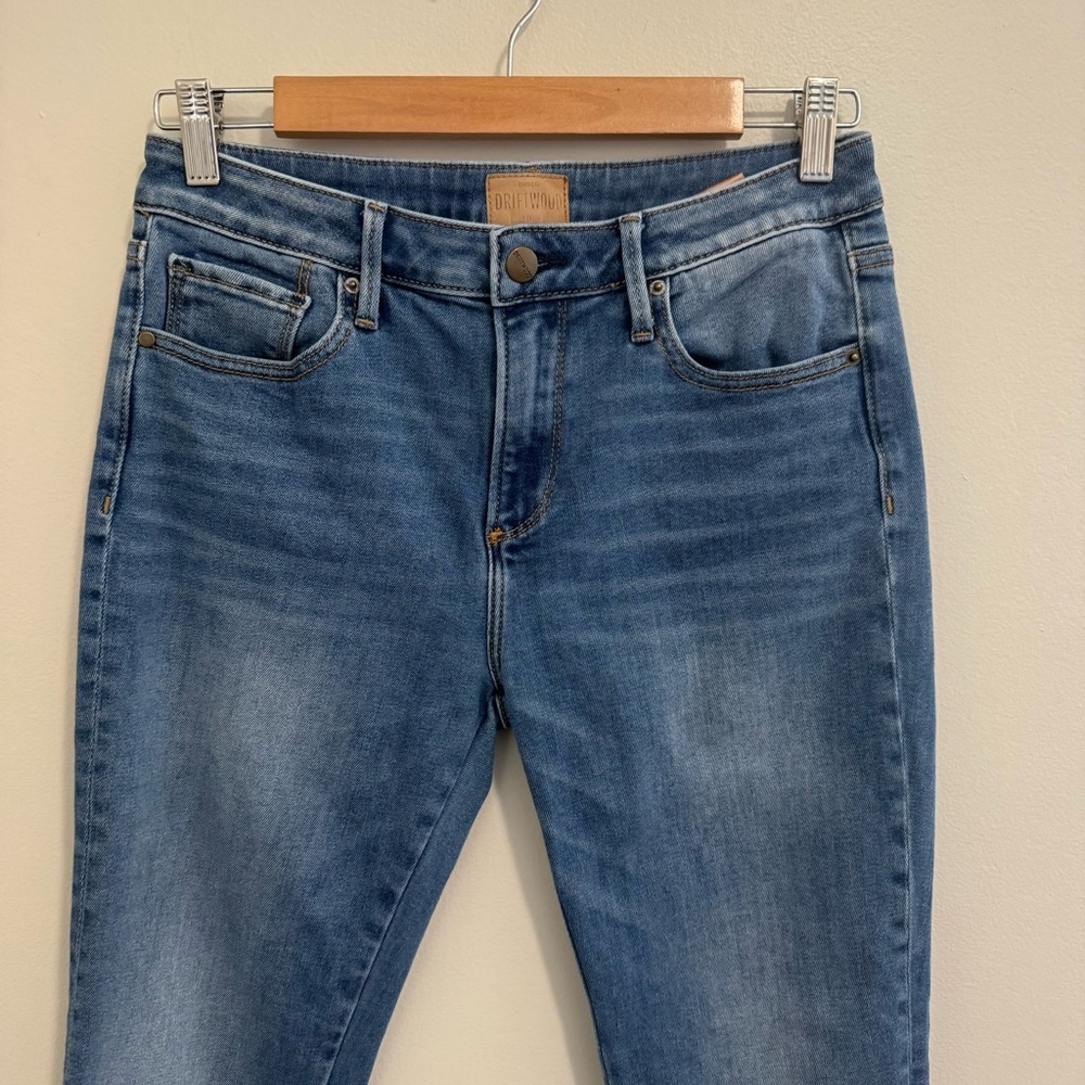 Driftwood Colette Embroidered Hem Jeans - Picture 6 of 8